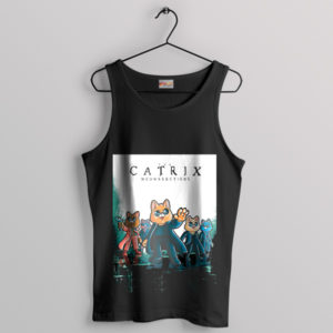 the Matrix 1999 Funny Cats Poster Tank Top