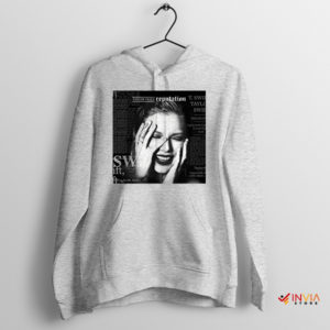 Album Reputation Taylor Era Merch Sport Grey Hoodie