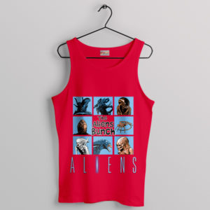 Aliens Movie Comic The Bunch Red Tank Top