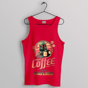 Boba Fett Tatooine Coffee Galaxy Red Tank Top