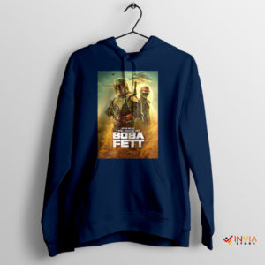 Book of Boba Fett Poster Art Navy Hoodie