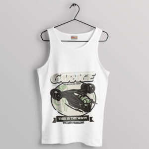 Bounty Hunter Style Razor Crest White Tank Top