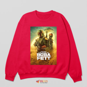 Buy Book of Boba Fett Merch Red Sweatshirt
