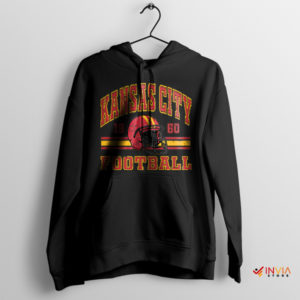 City Chiefs Helmet Logo 1960 Black Hoodie