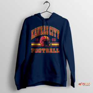 City Chiefs Helmet Logo 1960 Navy Hoodie