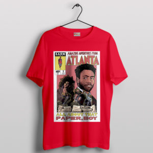 Comic Childish Gambino Paper Boi Red T-Shirt
