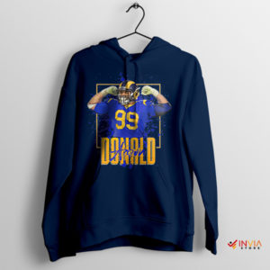 Defensive Legend Aaron Donald Rams Navy Hoodie
