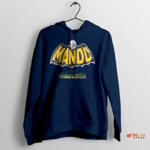 Din Djarin Bounty Hunter The Batman Navy Hoodie