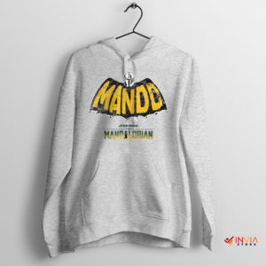 Din Djarin Bounty Hunter The Batman Sport Grey Hoodie