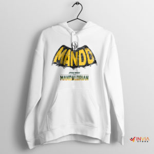 Din Djarin Bounty Hunter The Batman White Hoodie