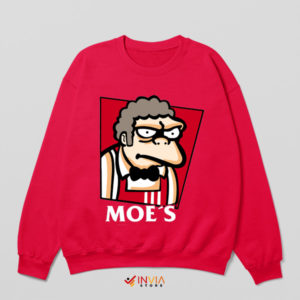 Dive into Delight Moe Szyslak KFC Red Sweatshirt