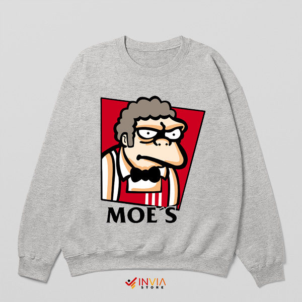Dive into Delight Moe Szyslak KFC Sport Grey Sweatshirt