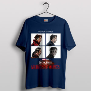 Doctor Strange Variants Meet Gorillaz Navy T-Shirt
