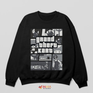 Epic Gaming Mario Kart GTA 5 Style Black Sweatshirt