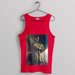 Epic Mandalorian Moments Grogu Red Tank Top
