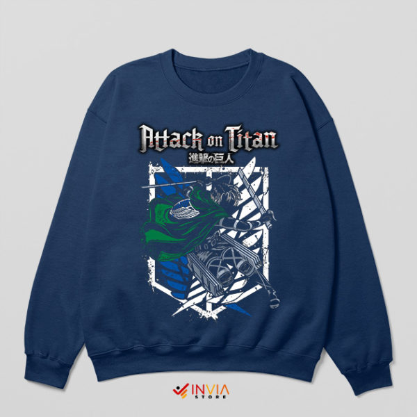 Eren Yeager Mr Kruger Fight Navy Sweatshirt
