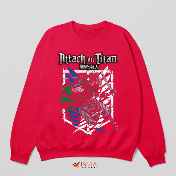 Eren Yeager Mr Kruger Fight Red Sweatshirt
