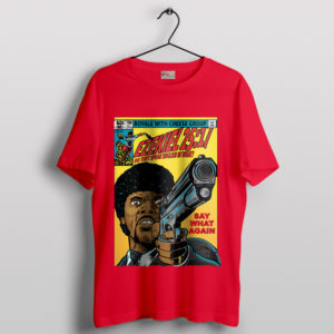 Ezekiel 2517 Pulp Fiction Quote Red T-Shirt