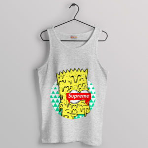 Fashion Cartoon Trippy Bart Sport Grey Tank Top