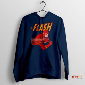 Faster than Lightning The Flash Comic Navy Hoodie