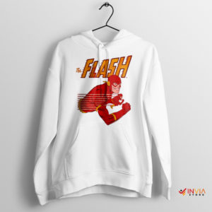 Faster than Lightning The Flash Comic White Hoodie