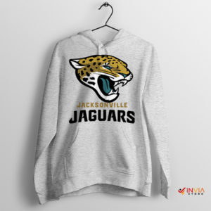 Football Jax Jaguars Mascot Merch Sport Grey Hoodie