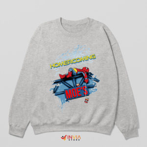 From Springfield to NYC Homer Spider Sport Grey Sweatshirt