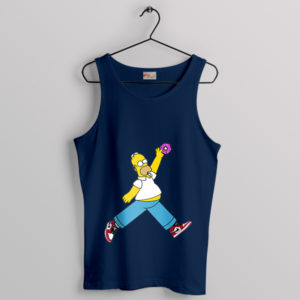 Funny Donut Meme x Air Jordan Navy Tank Top