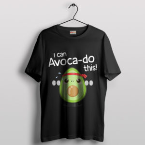 Funny Gym Quotes Avocado Nutrition Black T-Shirt