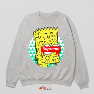 Funny Trippy Bart After Dark Sport Grey Sweatshirt