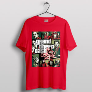 Game Mastermind in Money Heist GTA Red 5 T-Shirt