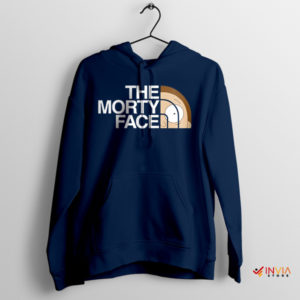 Get Schwifty The North Morty Face Navy Hoodie