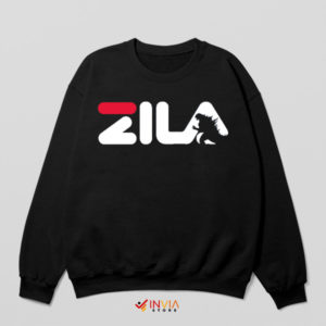 Godzilla Final Wars Fila Style Black Sweatshirt
