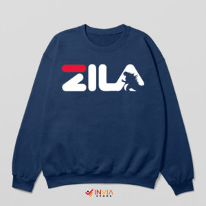 Godzilla Final Wars Fila Style Navy Sweatshirt