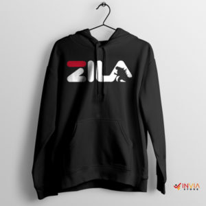 Godzilla Kaiju Monster Fila Black Hoodie