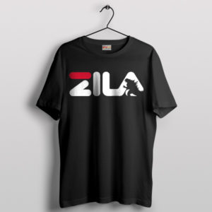 Godzilla King of the Monsters Fila Black T-Shirt