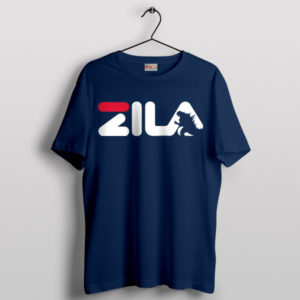 Godzilla King of the Monsters Fila Navy T-Shirt