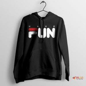 Good Luck Have Fun Fila Lifestyle Black Hoodie