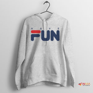 Good Luck Have Fun Fila Lifestyle Sport Grey Hoodie