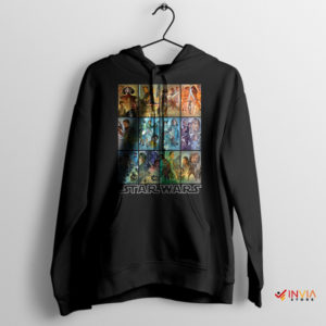 Graphic Art All Star Wars Movies Hoodie