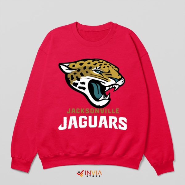 Graphic Art Jax Jaguars Team Red Sweatshirt