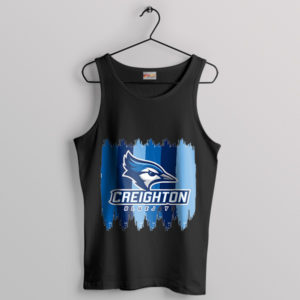 Graphic Creighton Bluejays Flag Black Tank Top