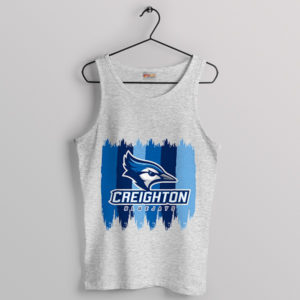 Graphic Creighton Bluejays Flag Sport Grey Tank Top