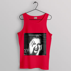 Graphic Taylor Outfits Reputation Red Tank Top