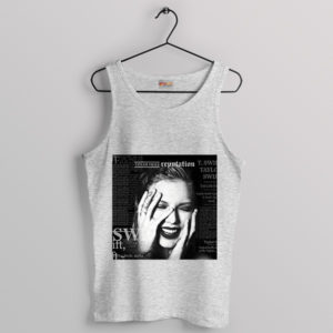Graphic Taylor Outfits Reputation Sport Grey Tank Top