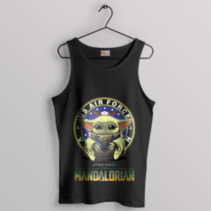 Guardian Baby Yoda Air Force Veteran Black Tank Top