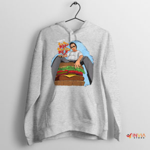 Hip Hop Bob's Burgers Thanksgiving Sport Grey Hoodie Navy
