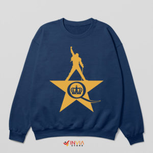 Hollywood Tribute Freddie Mercury Navy Sweatshirt