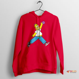 Homer's Sneakerhead Delight Air Jordan Red Hoodie