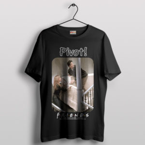 Iconic Pivot Moment Friends TV Series Black T-Shirt
